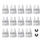 14pcs Oscillating Scraper Blades, 2 Inch Universal Tool Blades for Carpet Tile Adhesives