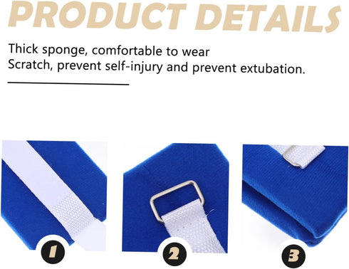 2pcs minkissy Elderly Patient Strap for Medical Grade Wrist and Ankle Holders for Hospital Use Easy Installation