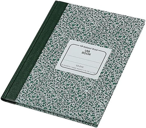 National 53010 Lab Notebook, Legal Rule, 10 1/8 x 7 7/8, White, 96 Sheets by Rediform