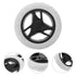 2pcs Amosfun Laundry Cart Wheel Replacement for Shopping Trolley Grocery Trolley Rolling Cart Wheel