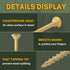 LIONMAX Deck Screws 3-1/2 Inch, #10 x 3-1/2", 100 PCS, Rust Resistant, Outdoor Epoxy Coated Screws