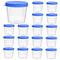 VOSAREA 30Pcs Disposable Sputum Collection Cups Random Color Specimen Containers with Lids
