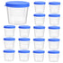 VOSAREA 30Pcs Disposable Sputum Collection Cups Random Color Specimen Containers with Lids