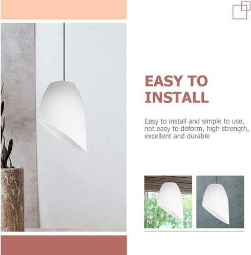 Angoily Horseshoe Lamp Shade Replacement Cover for Floor Table Lamps Decorative Plastic Light Shade Lightweight Easy