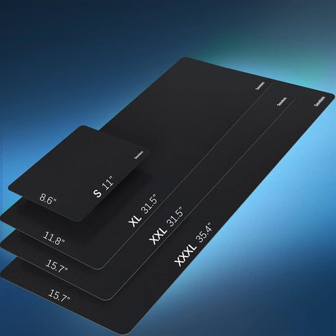 Senetem 4-Pack 11x8.6 Mouse Pad, Ultra-Smooth Gaming Mousepad, Non-Slip Rubber Base, Washable Surface Fits Wired