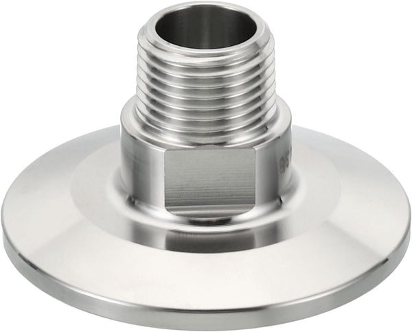 PATIKIL 1.5 Inch TC Tri Clamps Adaptor, Tri-Clover Fittings to NPT 3/8"