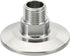 PATIKIL 1.5 Inch TC Tri Clamps Adaptor, Tri-Clover Fittings to NPT 3/8"
