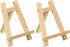 PATIKIL 7.9" Mini Wooden Easel Stand, 2 Pack Triangle Holder for Displaying Photos, Cards, Canvases, Wood Color
