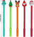 jiebor 20Pcs Christmas Gel Ink Novelty Pens - Cute Fun Bulk with Black Ink for Office Supplies