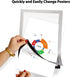 JIUYE 8.5x11 Paper(12Pcs,Silver) Magnetic Sign Holder,Self-Adhesive Magnetic Frames,Wall Mount Picture Display Frame
