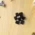 50pcs Veemoon Black V-Shaped Plastic End Caps Folding Chair Leg Protectors Non-marring Stability Plugs Compatible