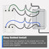 Dimmer 4-Speed Universal Ceiling Fan Control and Light Switch, Wall Control,Single Pole Fan & Light Switch Combo,Safety