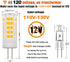 G4 LED Bulbs 110V-130V (Not Low Voltage 12V) G4 Bi-Pin Base Spotlight Lighting Dimmable 5W Warm White 3000K Replace 45W G4 Halogen Lamp, for Under-Cabinet Lights, Ceiling Lights, Pack of 10 by ZHENMING