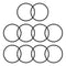 Othmro 10Pcs Nitrile Rubber O-Rings | 0.09in Wire Dia 1.77in OD Metric Sealing Nitrile NBR Rubber Washers