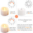 12 Pack Timer Tea Lights Candles, Battery Operated Flameless Flickering Tealight for Halloween Decor
