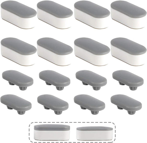 8 8 iFealClear Pcs Universal Toilet Seat Bumpers for Bidet, Toilet Lid Rubber Bumpers for Changing Heights, Strong