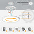 12in Dimmable 2400LM 3000K/4000K/5000K Matane Flush Mount Ceiling Light Fixture with Night Light, Selectable, LED