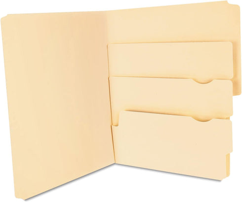 Pendaflex Divide It Up File Folders, Letter Size, Manila, 24/Pack (10770)