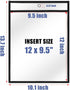 9x12, 50 Pack 8.5 11 Heavy Duty Dry Erase Pockets Job Ticket Holders Plastic Paper Sleeves Sheet Protectors x Clear
