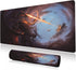 Extended Large Gaming Mouse Pad - Cool Dragon Flame XXL Size, Non-Slip Rubber Base, Stitched Edges, 35.4 x 15.7inch