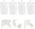 50 500Ml Packaging DOITOOL Pcs Transparent Plastic Beverage Flasks with Spout Seal Bags for Juice Soy Milk Liquid