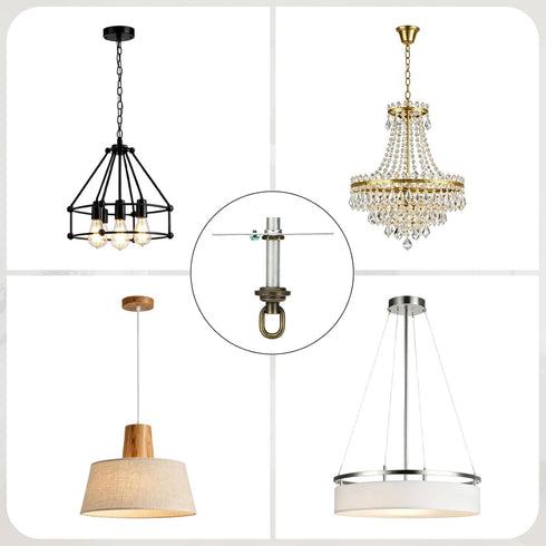 LUMLLSAJI 4" 2 Set 1/4 Set Universal Light Fixture Cross Bar Kit, IP Center Ceiling Light Plate Mounting Hardware