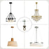 LUMLLSAJI 4" 2 Set 1/4 Set Universal Light Fixture Cross Bar Kit, IP Center Ceiling Light Plate Mounting Hardware