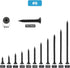 #6 x 1" Wood Screw 100PCS - Black Phosphate Coated Stainless Flat Truss Head Fast Self Tapping Drywall Screws by SG TZH