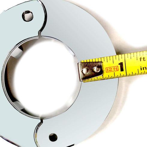 Floor and Ceiling Plate Split Flange, Fits 1-1/2 Inch IPS Galvanized Pipe, Chrome Finish