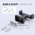 Bathroom Double Towel Hook - Modern Oil Rubbed Bronze Holder for Heavy Duty Coat and Robe Hooks