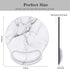 WAVEYU Ergonomic Mouse Pad with Wrist Support, Decorative Non-Slip Rubber Base Mouse Mat for Women, White Marble for