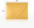 LUXPaper A2 Contour Flap Invitation Envelopes | 4 3/8" x 5 3/4" | Gold Metallic | 80lb. Text | 50 Qty