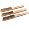 MAXMAN Brass Brush 3Pcs, Soft Brass Bristle Wire Brush for Cleaning Metal