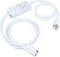 Long Extension Cord with Switch On/Off, 3 Prong Grounded Plug Indoor Power Cord 6.56 FT Waterproof