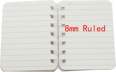 YIKANGHENG Cute Small Spiral Notebook, 4 Pcs, 4 Inch x 3 Inch, 80 Sheets (160 Pages), Pink Soft Cover