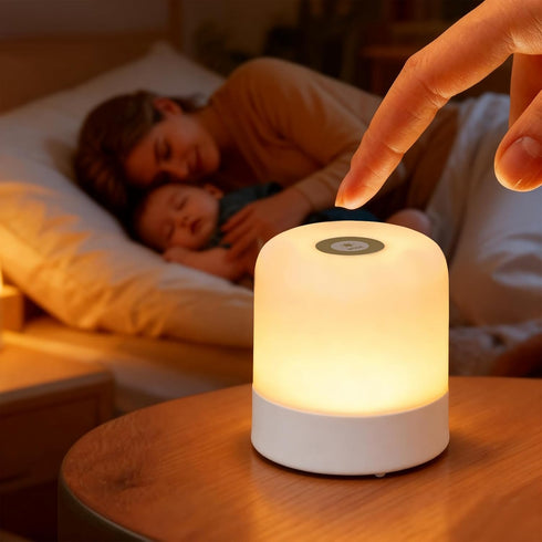 Cravonel 3 2400mAh, Dimmable Portable Baby Night Light, Color Egg Lights for Nursery, Small Rechargeable LED Lamp