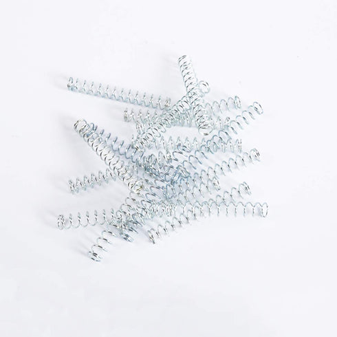 Customized Galvanized Spring Steel Metal Small Coil Pressure Spring, 100Pcs for Ball Pen, Wire Diameter 0.4mm