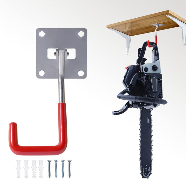 HAISHINE Garage Hooks, Adjustable Heavy-Duty Utility Hooks for Wall Storage, Stainless Steel with Anti-Slip Coating