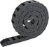 uxcell R18 10mm x 15mm Black Plastic Cable Wire Carrier Drag Chain, 1M Length for CNC