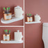 304 Holder.93088MW RANDOM Matte White Toilet Paper Holder with Phone Shelf, SUS Stainless Steel Modern Bathroom
