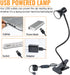 Clip Desk Lamp, USB Reading Light with Flexible Neck, 3 Color Temperature Options, 10 Dimmable Brightness Levels for