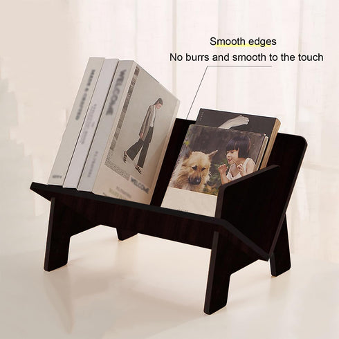 Fox Claw 13.6") Wood Bookcase in Living Room/Home/Office, Desktop Book Shelf Organizer Bookshelves Storage Rack