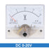 uxcell DC 0-20V Analog Panel Voltage Gauge Volt Meter 85C1 2.5% Error Margin
