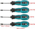 Fork Type Screwdriver, U Fork Bits Screwdriver U Type Screwdriver 4 Pcs Fork Magnetic Screw Driver CRV Multifunctional Hand Tool Set by Qiterr