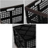 Lesbin 2-Pack 42 L Plastic Staking Folding Storage Basket Crates, Extra Large Plastic Crate Storage