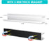 WYLUNBI 2 15.7'' 2.7'' 2.7'', 12 lbs Pcs Magnetic Metal Book Shelves, x x Special for Whiteboard, Classroom and Fridge