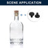 uxcell 16 Pieces Black Rubber Stopper, 5mm Plug for 4.5-4.8mm Hole