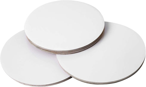 ONE MORE 10" White Cakeboard Round, Disposable Cake Circle Base Boards, Pack of 25, Perfect for Cakes and Pizzas