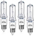 4-Pack JDE11 120V 50W Halogen Bulbs, E11 Mini Candelabra Base T4 Light