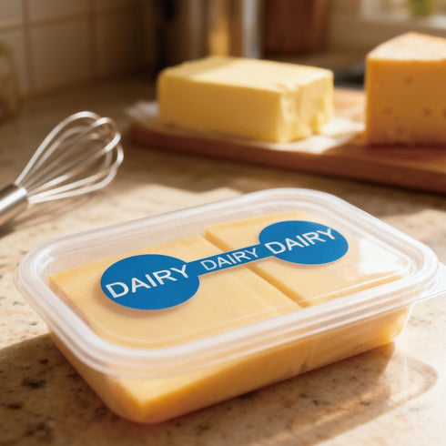 Remerabel 120 1.5 1.5 inch Pcs Color Coded Kosher Food Sticker x Dishwasher Safe Labels Meat Dairy Pareve